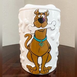 Vintage Scooby-Doo White
Embossed Dog Bones Cookie Jar Hanna-Barbera 1999